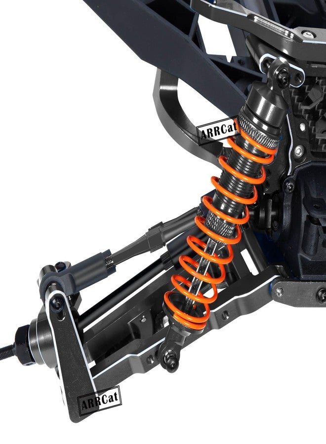 ARRCat 4PCS Black Big Bore All Aluminum Front Rear RC Shocks, Upgrade Parts for Slash 4x4 Rustler 4X4 Stampede, Replace 5862 - Image 4